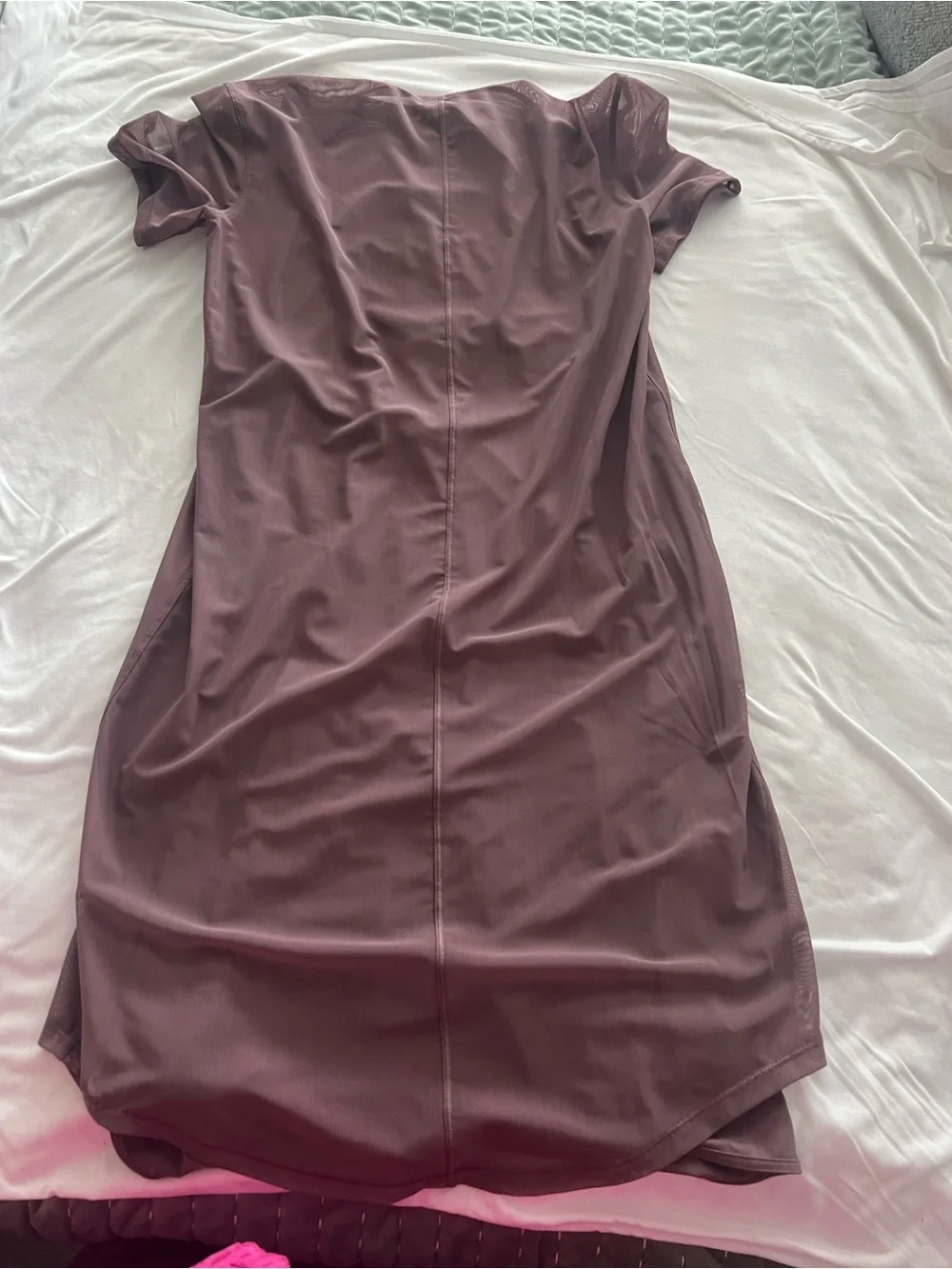 Lululemon sheet Short-Sleeve A-Line Dress in Mauve sports dress or casual wear